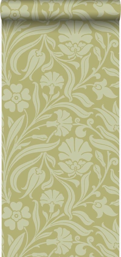 Origin Wallcoverings behang bloemen groen - 53 cm x 10.05 m - 346638