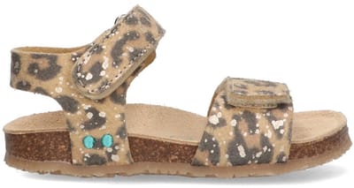 BunniesJR 226408-713 Meisjes Platte Sandalen - Bruin - Imitatieleer - Klittenband