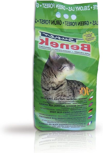 Kattenbakvulling - Klaar voor gebruik - Hygiënisch verblijf - Lavendelgeur - 10 liter - Groen