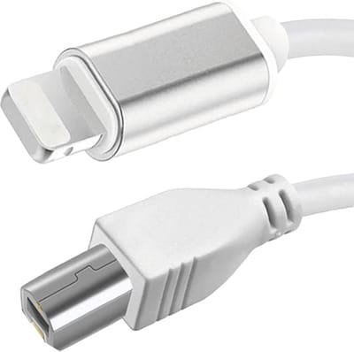 8-Pin naar MIDI Kabel - Printerkabel USB-C - 2 Meter - Geschikt voor iPad Air Series, Midi Controller, Toetsenbord, Audio, Keyboard, Opname