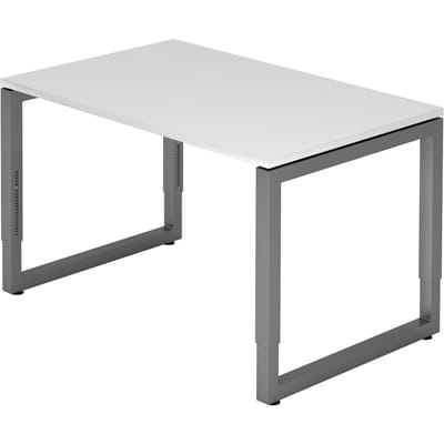 REGO 12 G | Bureau - 120x80 Tafelhoogte I In hoogte verstelbaar Wit/Grafiet