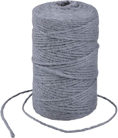 Jute Touw 100 Meter, 2 mm Sterk Tuin Touw voor Creatieve Klussen, Decoratief Touw voor DIY Projecten en Tuinieren