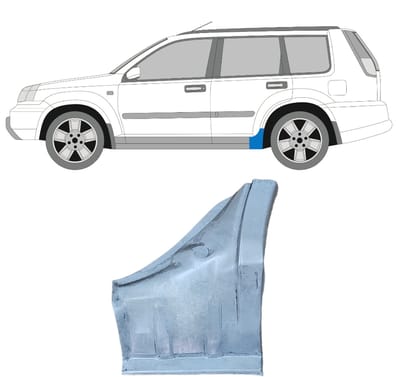 Reparatie dorpel voor Nissan X-Trail 2001-2007 / Links