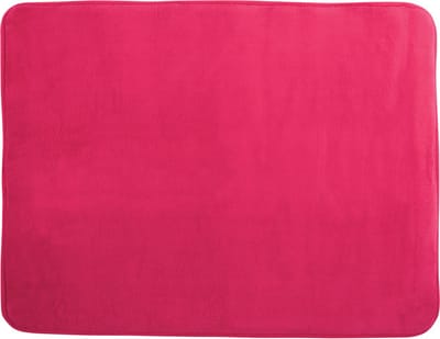 MSV Badkamerkleedje/badmat tapijt - voor op de vloer - fuchsia roze - 50 x 70 cm - Microfibre