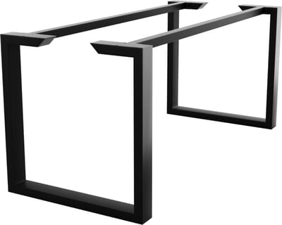 MetaloPro Tafelonderstel Eta Epox – Zwart Stalen Frame met Minimalistisch Industrieel Ontwerp – Stevige Basis voor Moderne Eet- en Werktafels 180x70x72