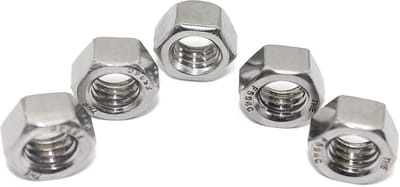 Dailygoods- Zeskantmoeren 100 stuks - Roestvrij Staal A2 - Metrisch 3 mm - Schroefdraadstijging 0,5 mm - Geschikt voor binnen/buiten - Hoogwaardige kwaliteit - Moeren