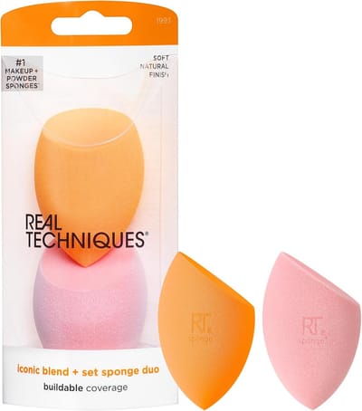 SnelShoppen - Miracle Teint Spons & Miracle Powder Spons Duo Pack - Perfecte Make-up Sponsen voor Foundation en Poeders - Voor een Stralende Huid - Vo