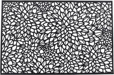 Placemat met motief ROMIO - Zwart - Kunststof - Set van 2 - 45 x 30 cm