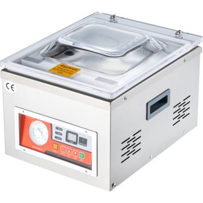 VEVOR Kamer Vacuüm Sealer, DZ-260A 6,5 cbm/uur Pompsnelheid Automatische Voedsel Sealer Machine, 180 W Commerciële Vacuüm Sealer, 33 x 25 cm Zegelmaat voor het Afdichten van Vers Vlees, Fruit & Sauzen