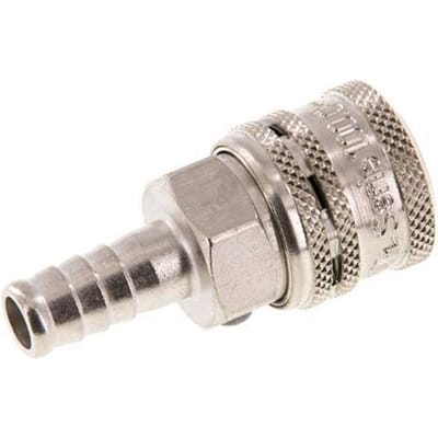 Staal/Messing DN 7.2 (Euro) Safety Luchtkoppeling Snelkoppeling 10 mm Slangpilaar