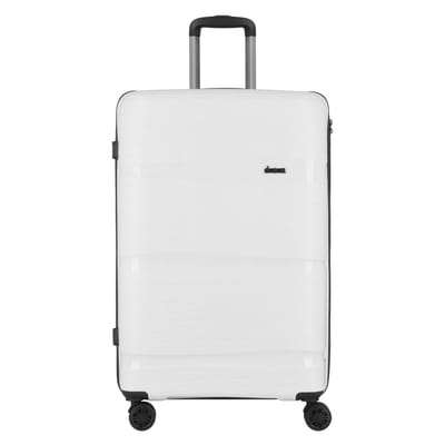 d & n Travel Line 4300 4 wielen Trolley L 78 cm - Harde bagage - TSA slot - weiß