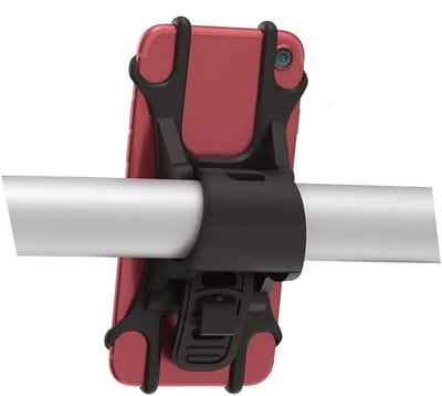 Fietshouder - Fiets Motorfiets Telefoonhouder GPS/Kaarten/Muziek - Gemaakt van duurzaam antislip siliconen - Verwijderbare fietstelefoonhouder - Voor stuur, compatibel met 99% van 4,5-6,1 inch mobiele telefoons
