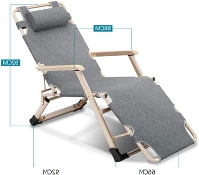 Vouwstoel Outdoor - Ligstoel Recliner - Buiten Ontspannen - Verstelbare Rugleuning - 178 x 67 cm - Blauw