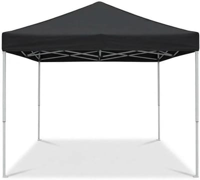 Professionele Pop-up Partytent 3x3m - Luxe Vouwtent - Waterdicht & UV-bestendig - Versterkt Stalen Frame met Topventilatie - Inclusief Verrijdbare Draagtas & Zandzakken - Zwart