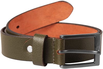 Leonardo Verrelli Leonardo Verrelli Unisex riem 80 cm - 140 cm (tailleomvang) in groen van 100% echt leer, inkortbaar