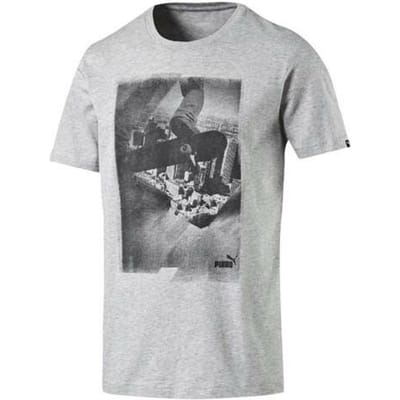 Puma Archive Photo Korte Mouw Grijs T-Shirt Tee Regular Fit 836441 04 RW12