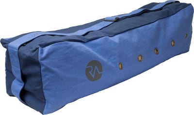 REVIVE yogatas met verstelbare schouderband, kleur blauw, 100% biologisch katoen, ruim hoofdvak met zijvak.