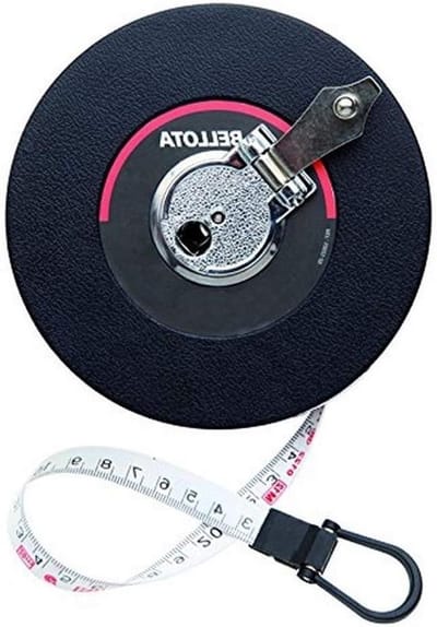 Meetlint - Rolmaat - Klusprojecten - Dubbelzijdige markering - 19.99 x 19.99 x 2.49 cm - Grijs