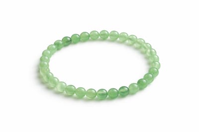 Groene Aventurijn Armband 17 cm – 6 mm Kralen – Natuursteen Armband – Elastisch – Dames en Heren