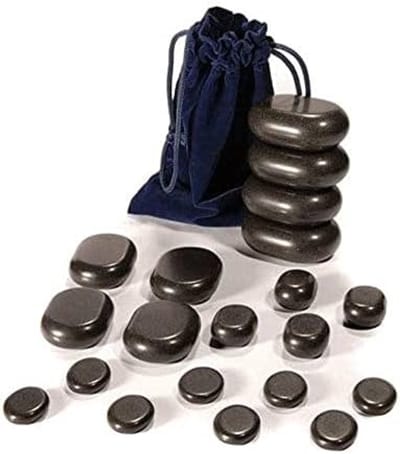 Basalt Massagesteenset - 20 Delige Verwarmde Stenen voor Ontspannende Therapie