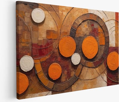 Saammp Muurcirkel Hout - Tijger welp op stronk - Natuur - Dieren - Ø 80 - Wandcirkel - Wanddecoratie Cirkel - muurdecoratie Woonkamer - Slaapkamer decoratie - Rond Schilderij