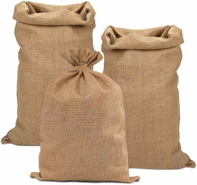 Set van 3 Grote Jute Zakken - 60x100 cm - Universele Opslag en Transport