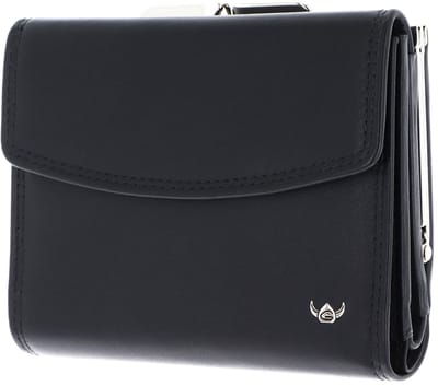 Golden Head Leren portemonnee Polo RFID Protect Bügelbörse 2123 Schwarz zwart