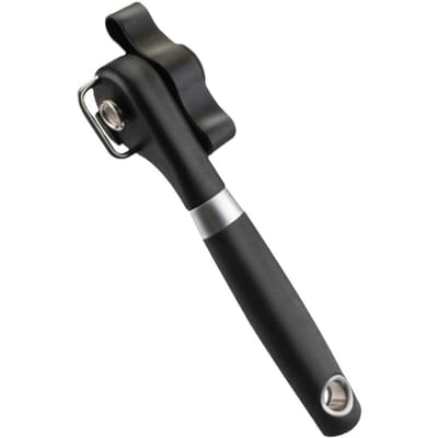 Plastic Handmatige Blikopener Veiligheid Keukengereedschap Gemakkelijke Greep Zijsnede Handmatige Opener voor Blikdeksels Keuken Gadgets zwart