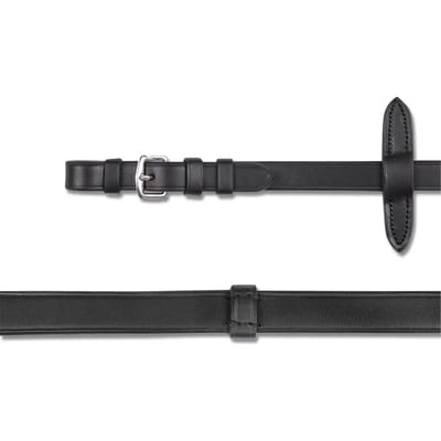 Waldhausen Waldhausen X-Line lederen teugels extra lang 1,66m One Size Zwart