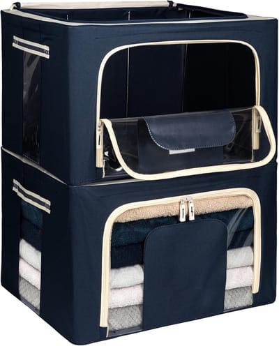 Famanu - Extra grote opbergtas van 150×50×60 cm, met ritssluiting en handgrepen, voor beddengoed en dekbedden