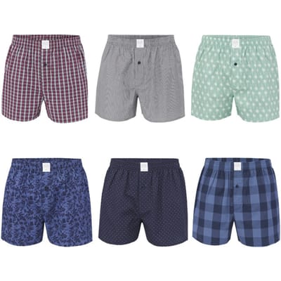 MG-1 Wijde Boxershorts Heren 6-Pack D300 Assorti Multipack - Maat XXL