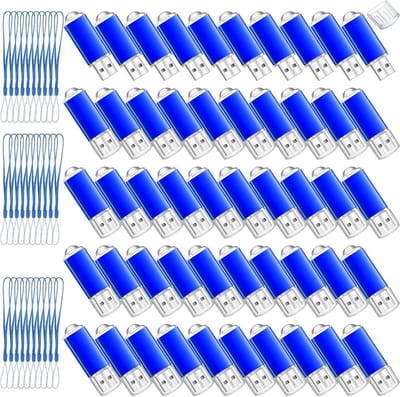 USB Flashdrives - Pendrives Geheugensticks - Bestanden Delen - Hoed Ontwerp - 256 MB 50 Stuks - Blauw