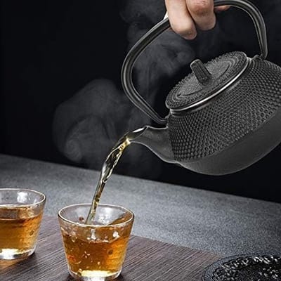 Elegante 300mL theepot van gietijzer met zeef voor thuis, kantoor en yoga - Perfect voor thee maken en decoratie