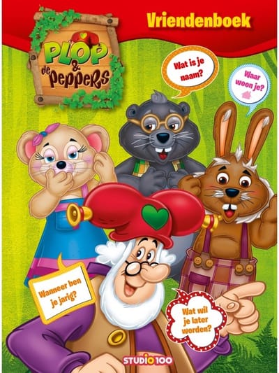 Studio 100 Kabouter Plop & Peppers Vriendenboek