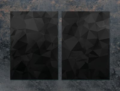 TMK ArtDeko - Glazen Snijplank - 2x35x52 cm - Zwart