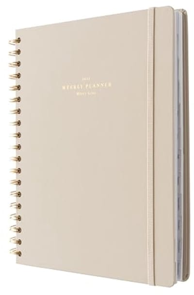 Weekagenda 2024-2025 - Misty Gray - 17 Maanden Weekplanner en Afspraakplanner
