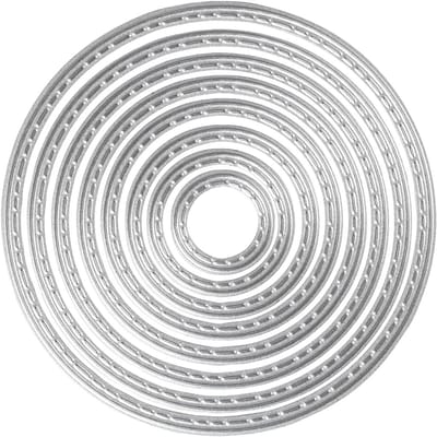 Stans- en embossing mallen, cirkels, d 1,5-7 cm, 1 stuk