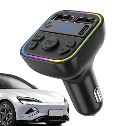 Auto Zender - Muziek Adapter - Muziek Streamen - Handsfree Bellen - Compact Ontwerp - Veelkleurig