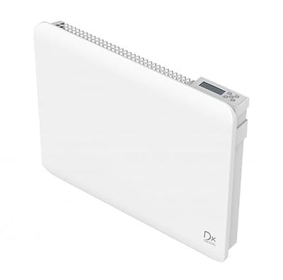 Keramische Traagheidsradiator 1500 W met Verwarmingsfolie en LCD Thermostaat - 82 x 10,5 x 50 cm - Wit
