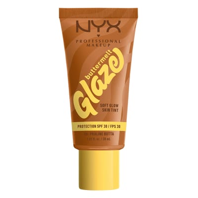 NYX Professional Make Up Buttermelt Glaze Praline Butta Foundation - Tot 12 uur draagtijd - SPF 30 bescherming - 6 - 30ml