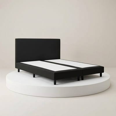 Boxspring DreamLux - 70x200 Zonder matras - Zwart Glad - BalBedden