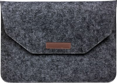 Laptop Sleeve - 11.6 inch t/m 12.9 inch - Laptoptas - Laptopsleeve - Aktetas Donker Grijs