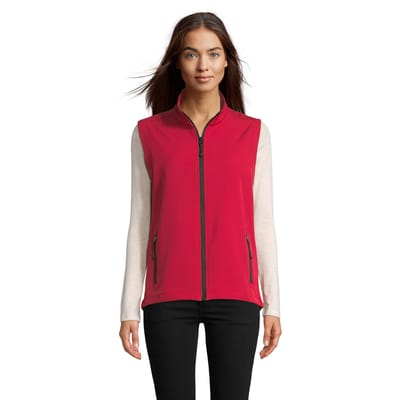 SOLS Dames/Dames Race Softshell Bodywarmer (Peperrood)
