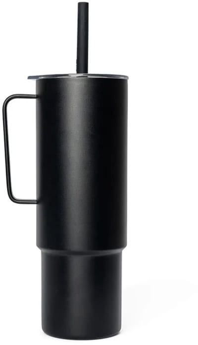 Miir All Day Straw Cup - Zwarte Reistbeker met Rietje, 946ml