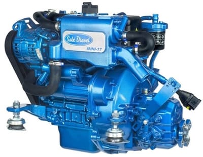 Allpa Solé Scheepsdieselmotor Mini 17 - diesel met Technodrive keerkoppeling