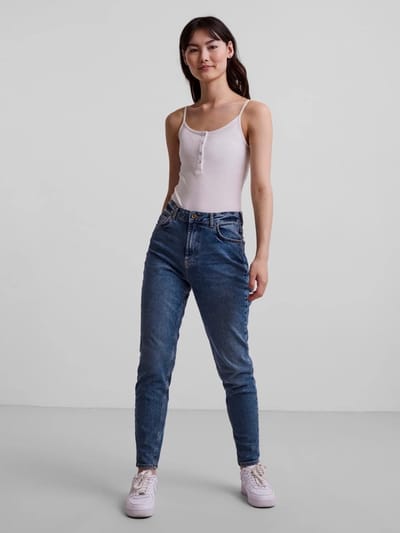 Pieces Rib spaghetti Body - Myrna - Strap Body - Body spaghetti bandjes - XS - Zwart