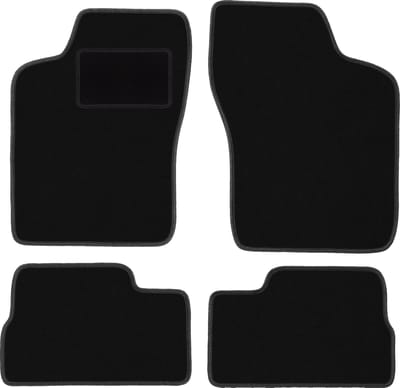 Zwarte veloursmatten voor: Opel Ascona C liftback, sedan (1981-1988)