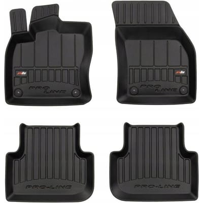 FROGUM 3D Gummimatten Set – Passend für VW Tiguan II ab Baujahr 2015 – Hohe 6 cm Kanten – TPE – Geruchlos & Schwarz