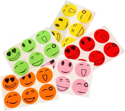 Anti Muggen Stickers - 60stuks - Smileys - Anti Muggen Patches Kinderen - Mosquito Patches - 10 vellen