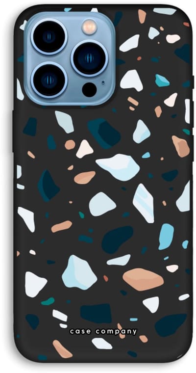 Case Company® - Hoesje geschikt voor iPhone 13 Pro Max hoesje - Terrazzo N°13 - Biologisch Afbreekbaar Telefoonhoesje - Bescherming alle Kanten en Schermrand